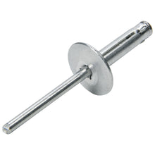 Load image into Gallery viewer, Lg Hd Rivet 250Pk Silver Flange Type Alum Mandrel