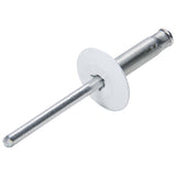 Lg Hd Rivet 250Pk White Flange Type Alum Mandrel