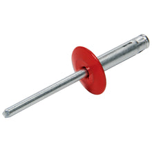 Load image into Gallery viewer, Lg Hd Rivet 250Pk Red Flange Type Alum Mandrel