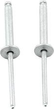 Load image into Gallery viewer, 1/8in Alum Rivet Silver 100Pk Flange Type