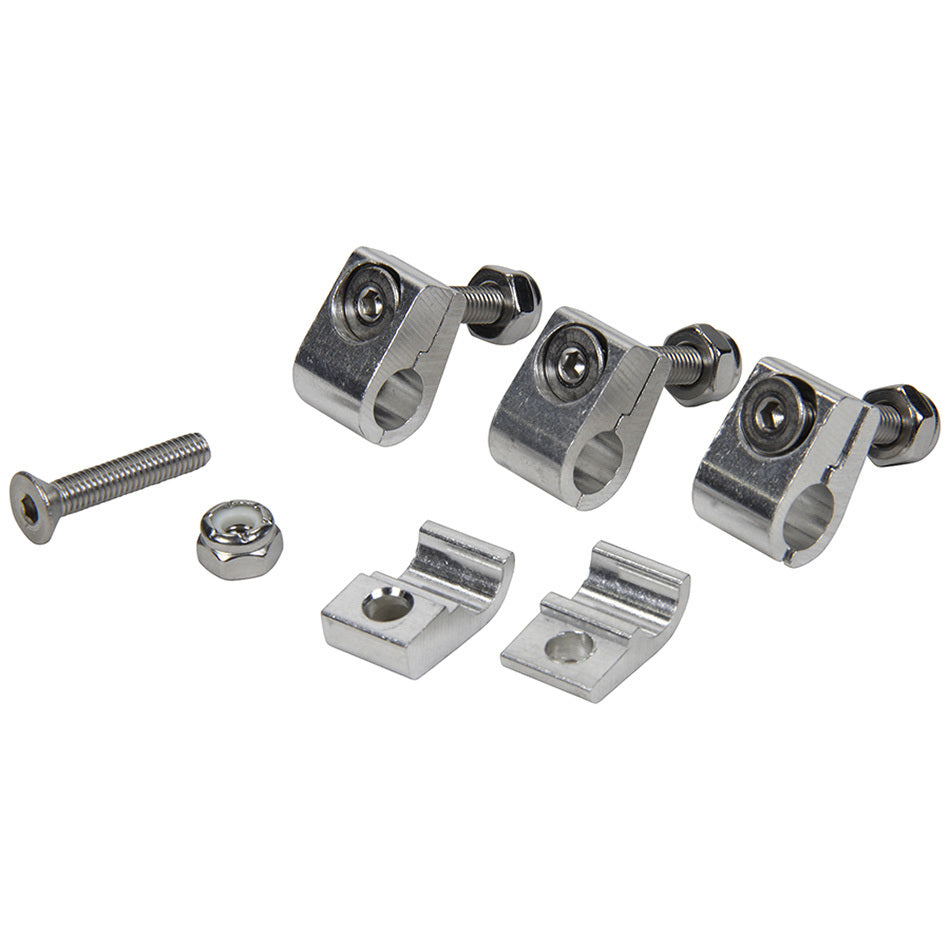 Allstar Performance 2pc Alum Line Clamps 5/16in 4pk