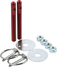 Load image into Gallery viewer, Alum Hood Pin Kit 3/8in Red