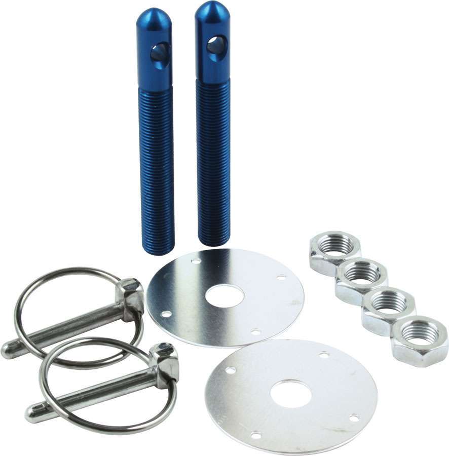 Alum Hood Pin Kit 1/2in Blue