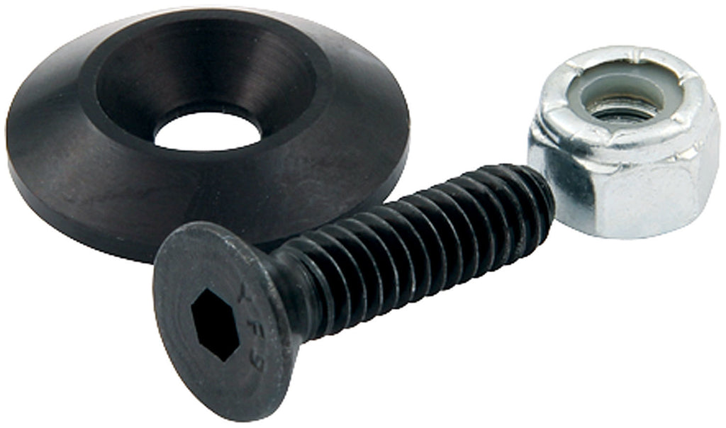 Countersunk Bolts 1/4in w/ 1in Washer Blk 50pk