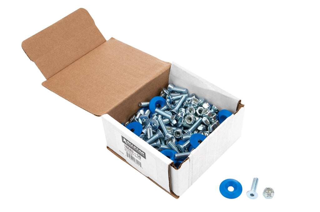 Countersunk Bolt Kit Blue 50pk