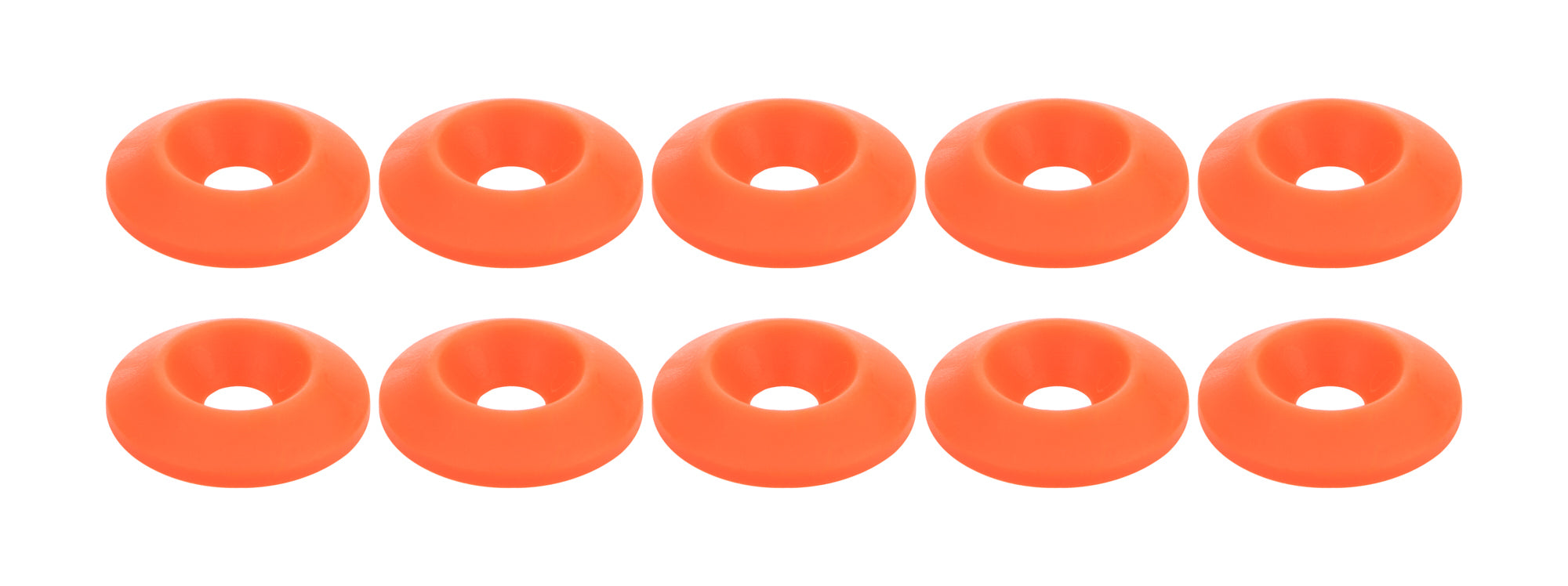 Allstar Performance Countersunk Washer Fluorescent Orange 10pk