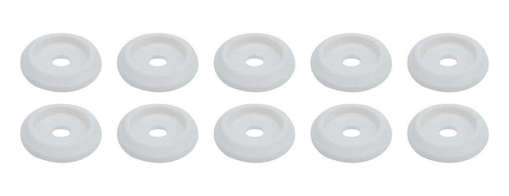 Body Bolt Washer Plastic White 10pk