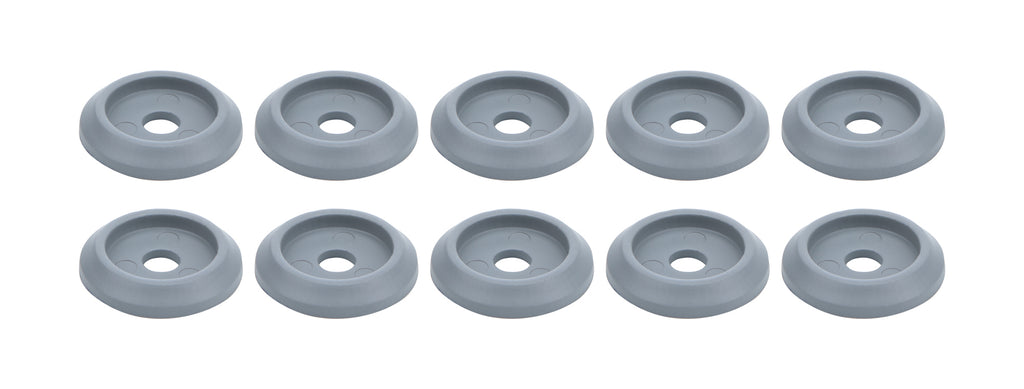 Body Bolt Washer Plastic Silver 10pk