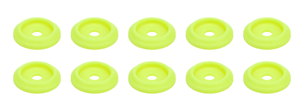 Body Bolt Washer Plastic Fluorescent Yellow 10pk