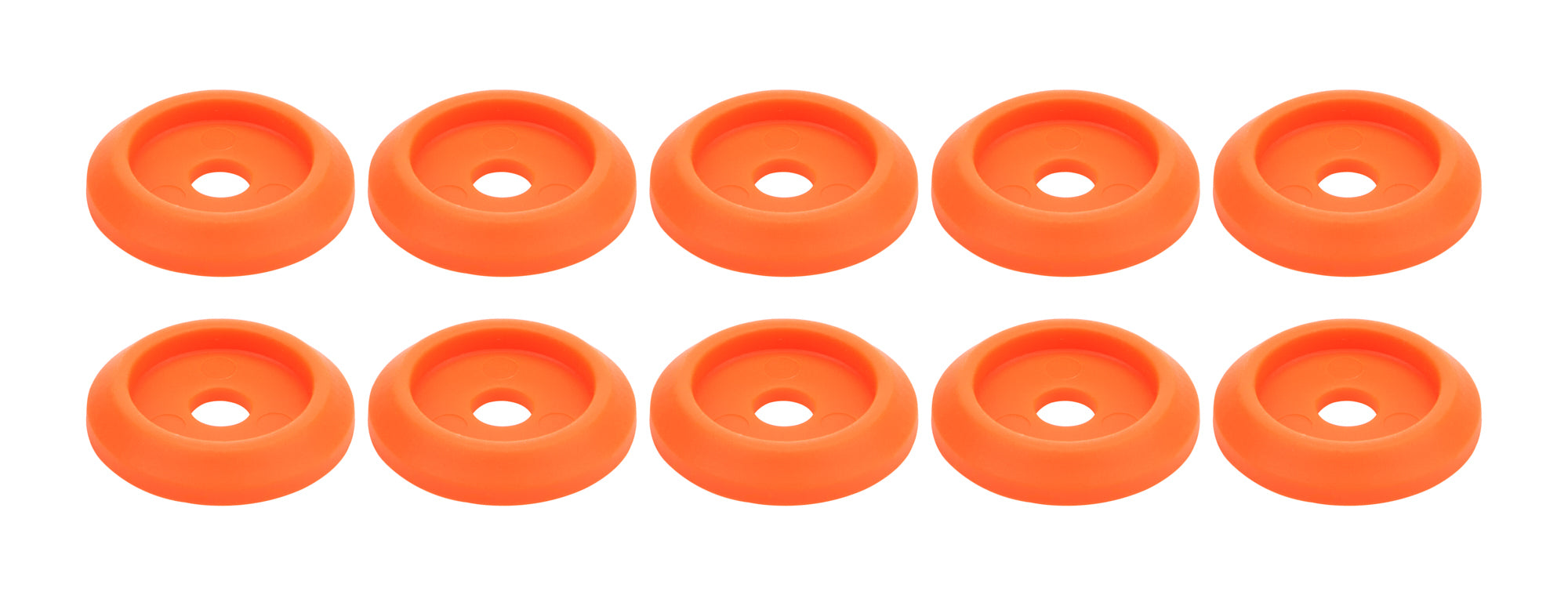 Allstar Performance Body Bolt Washer Plastic Fluorescent Orange 10pk