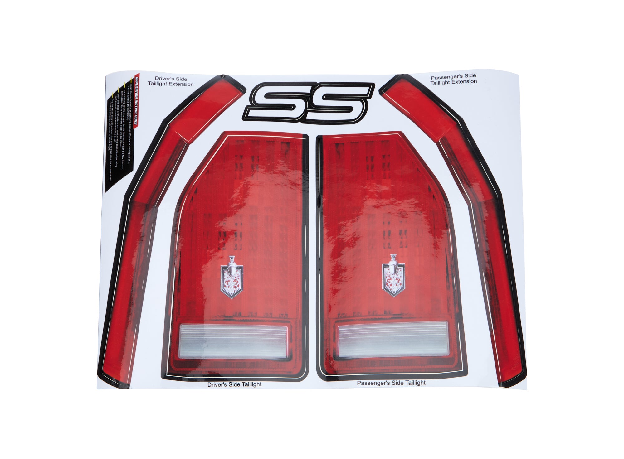 Allstar Performance Monte Carlo SS Tail Decal Kit — Fits 1983-1988 Chevrolet Monte Carlo