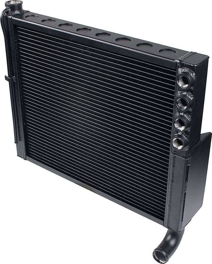 Allstar Performance Sprint Car Aluminum Black Thermal Coat Radiator - 20.5" W x 18.5" H x 2.375" D