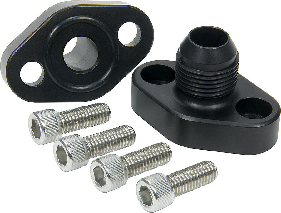 Allstar Performance Block Adapter Kit 12AN — Fits Small Block Chevy
