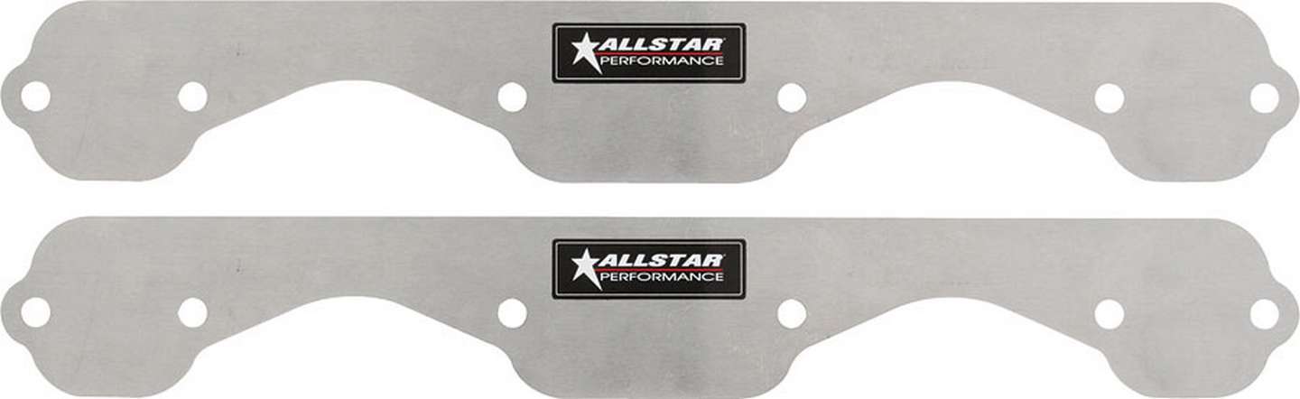 Allstar Performance Exhaust Block Off Plates SBC Standard Aluminum