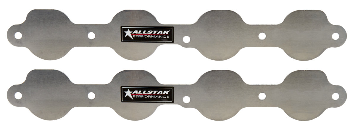 Allstar Performance Exhaust Block Off Plates 1-Piece — Fits GM LS Engines
