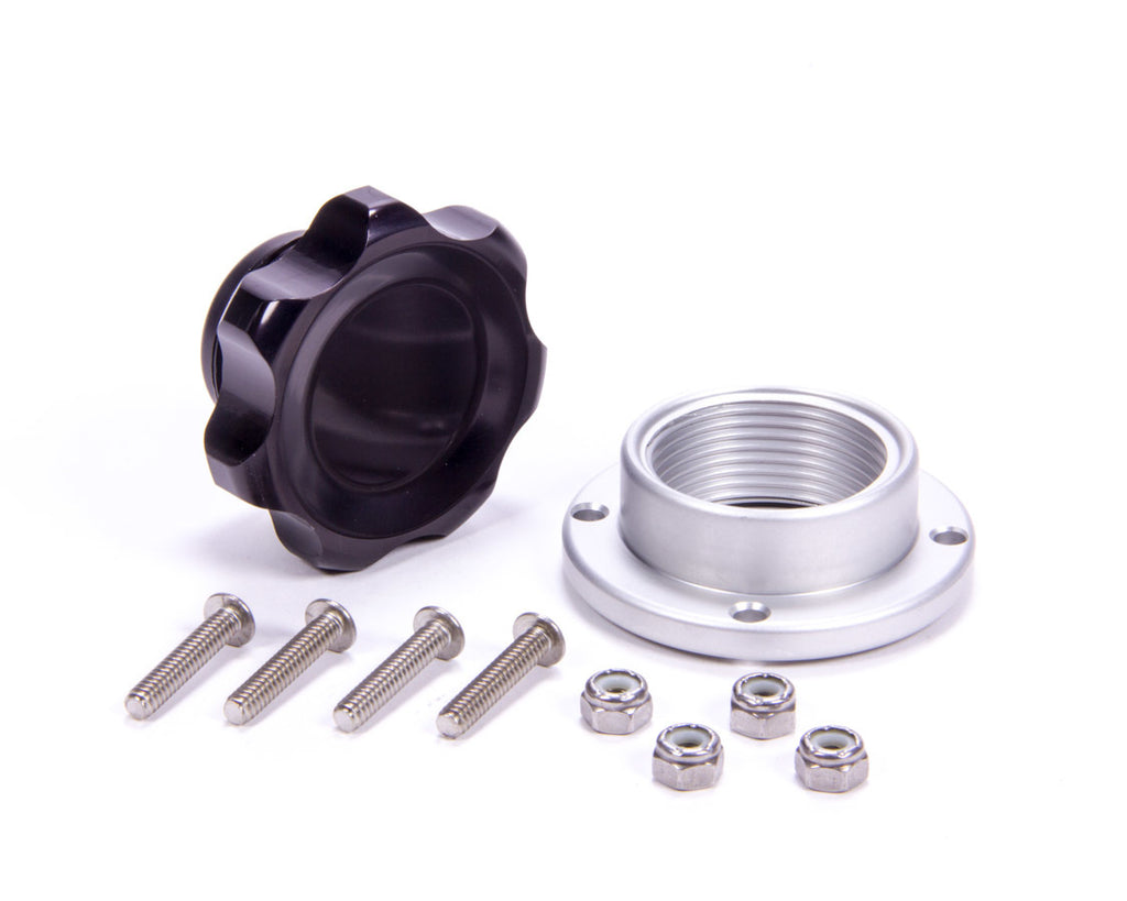 Allstar Performance Filler Cap Black with Bolt-In Alum Bung Small