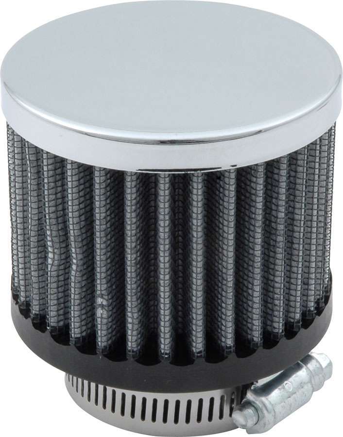 Allstar Performance Valve Cover Breather 1-1/2in OD Tube — Chrome Steel