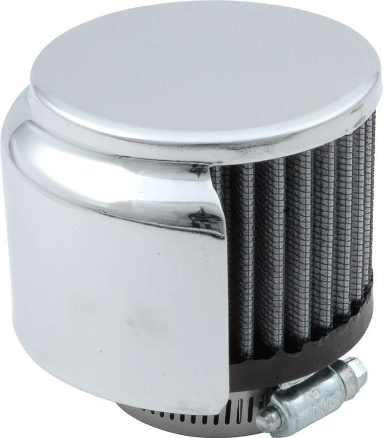 Allstar Performance Valve Cover Breather 1-1/2in Shielded Chrome — Universal Engine Dress-Up