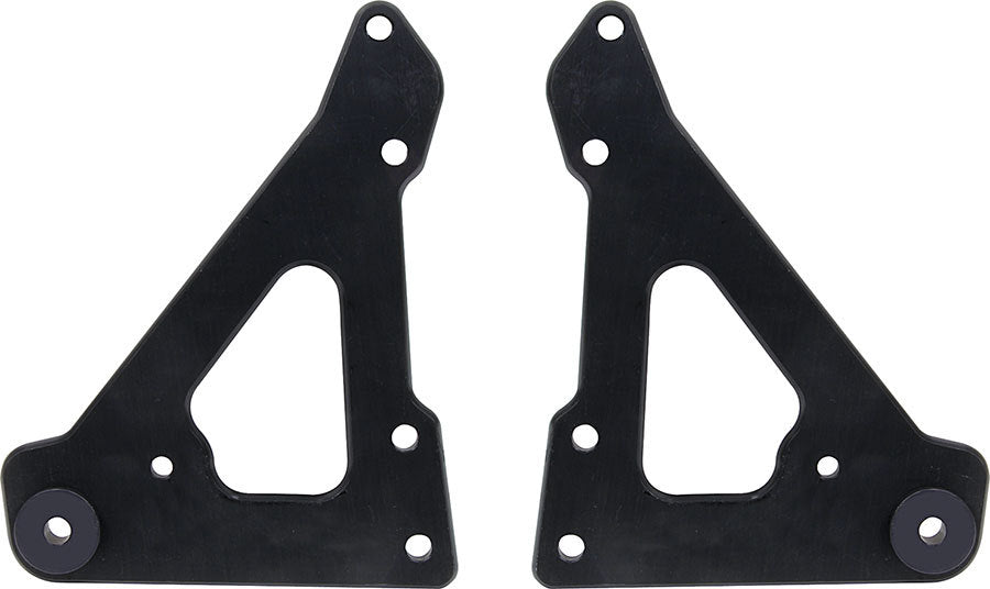 Allstar Performance Front Motor Plate 2pc w/ Bushings Black