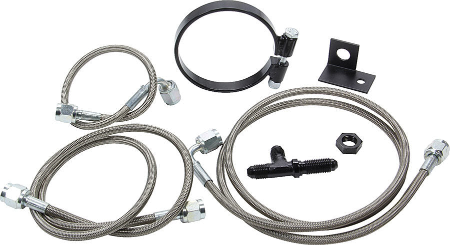 Allstar Performance Rear Brake Line Kit 60in Braided Stainless — Fits Dirt Modified OEM Calipers