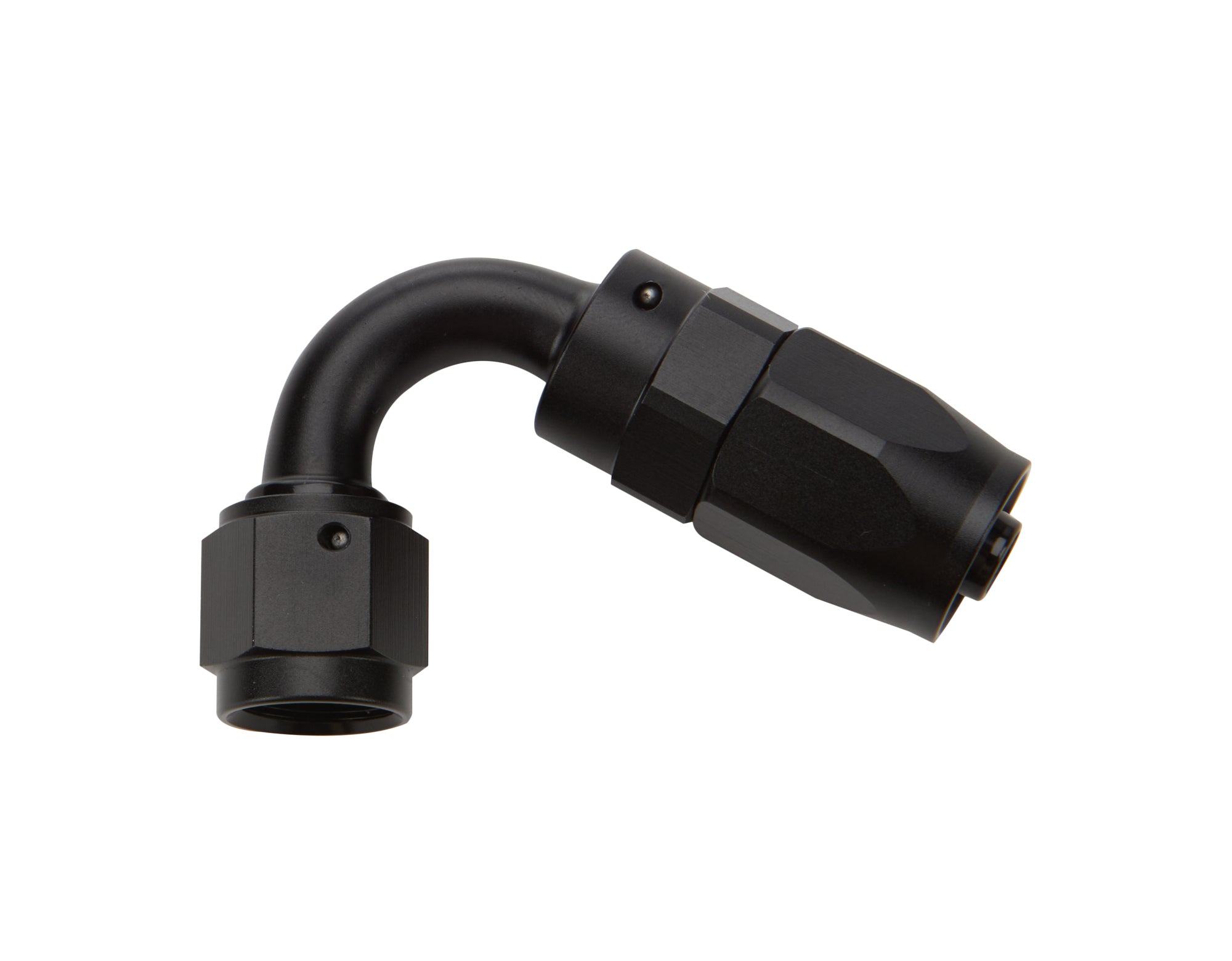 Allstar Performance Reusable Hose End Black 120 Deg Elbow -6