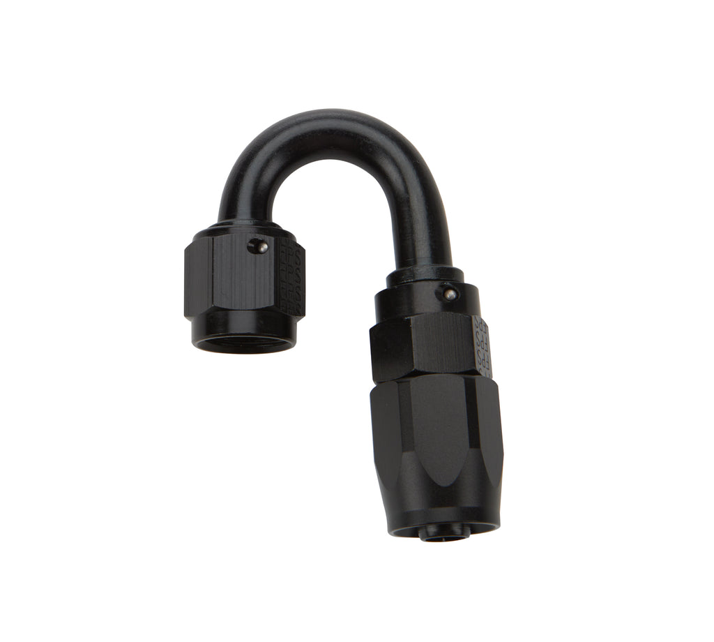 Allstar Performance Reusable Hose End Black 180 Deg Elbow -6