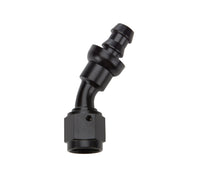 Load image into Gallery viewer, Pushlock Hose End Black 30 Deg Elbow -6