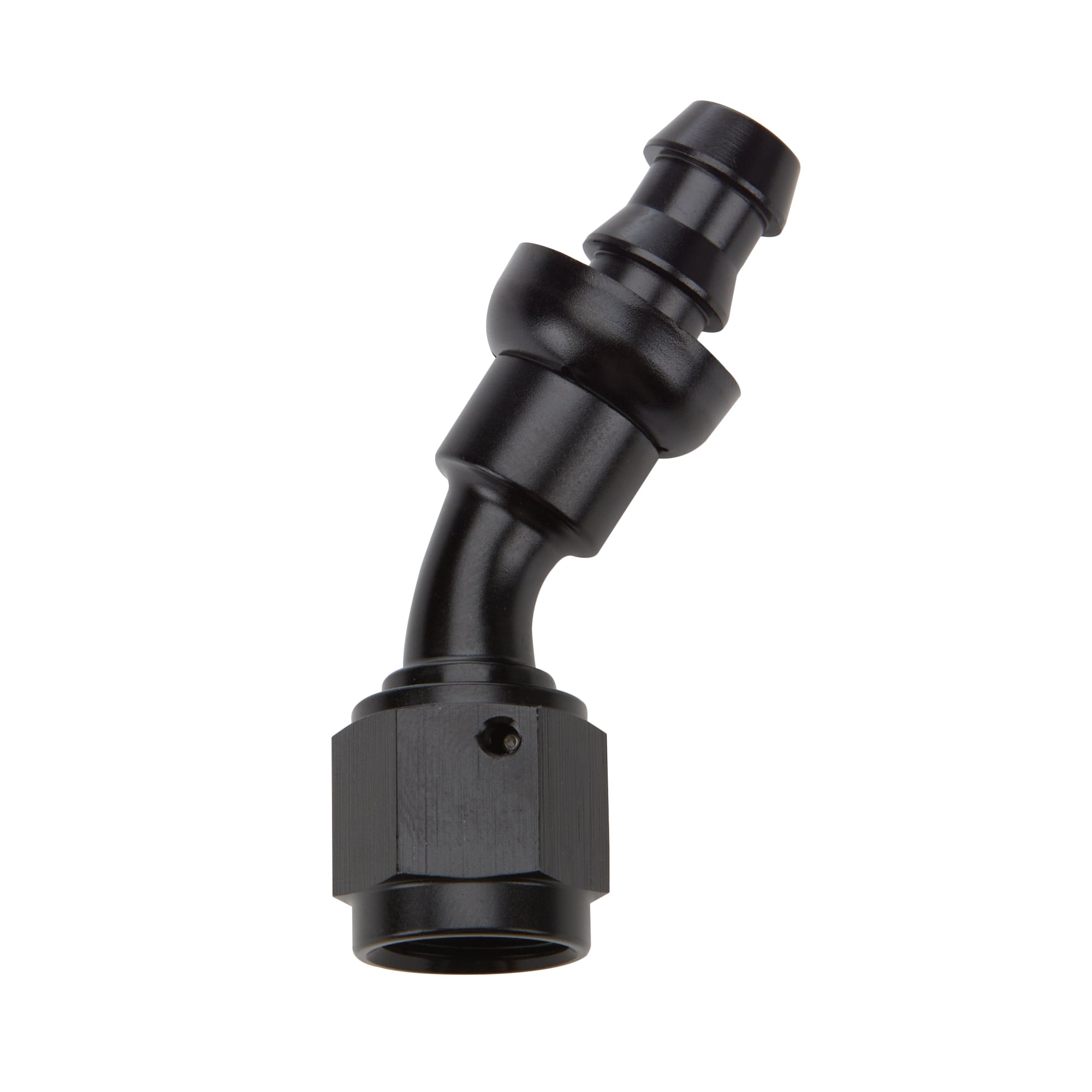 Allstar Performance Pushlock Hose End Black 30 Deg Elbow -16