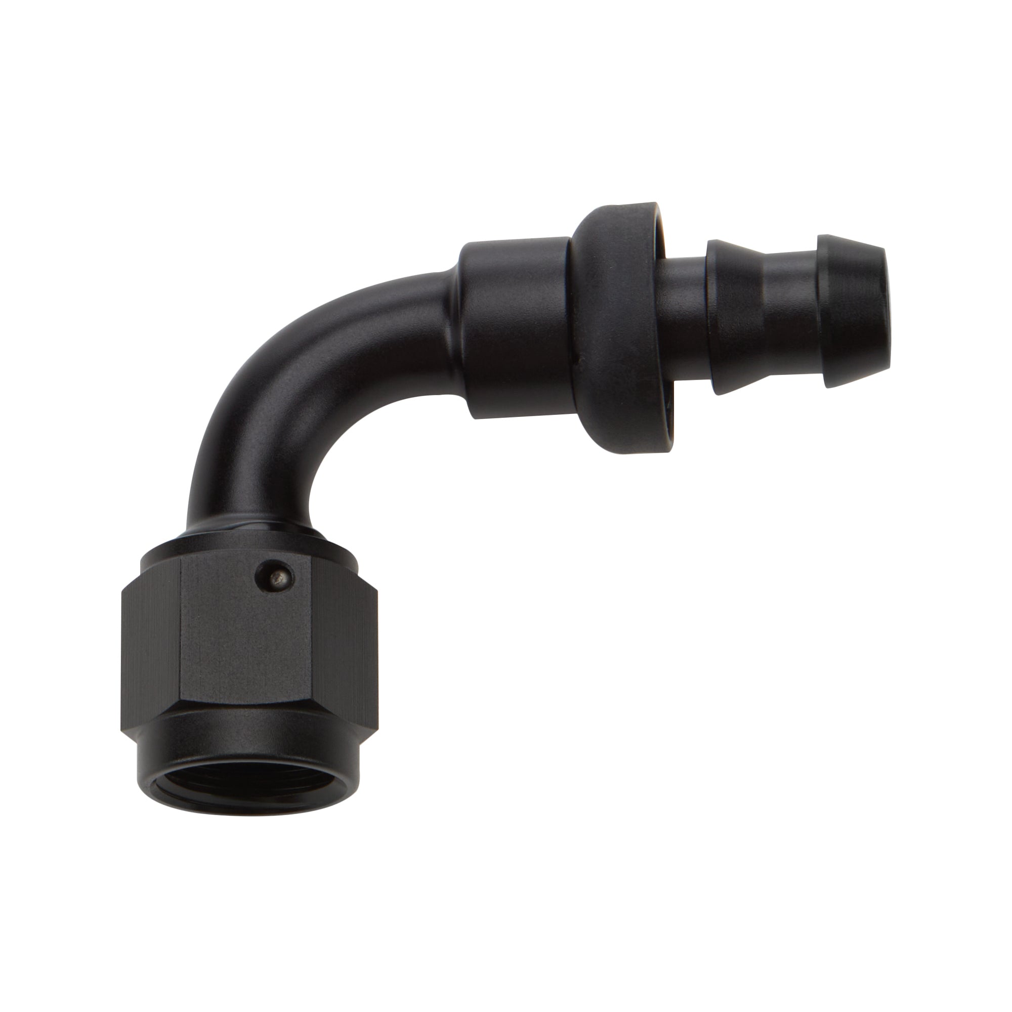 Allstar Performance Pushlock Hose End Black 90 Deg Elbow -8