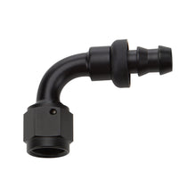 Load image into Gallery viewer, Pushlock Hose End Black 90 Deg Elbow -8