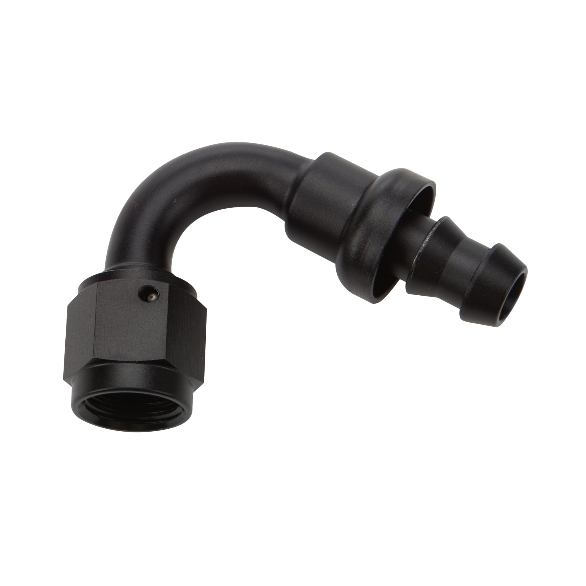 Allstar Performance Pushlock Hose End Black 120 Deg Elbow -10
