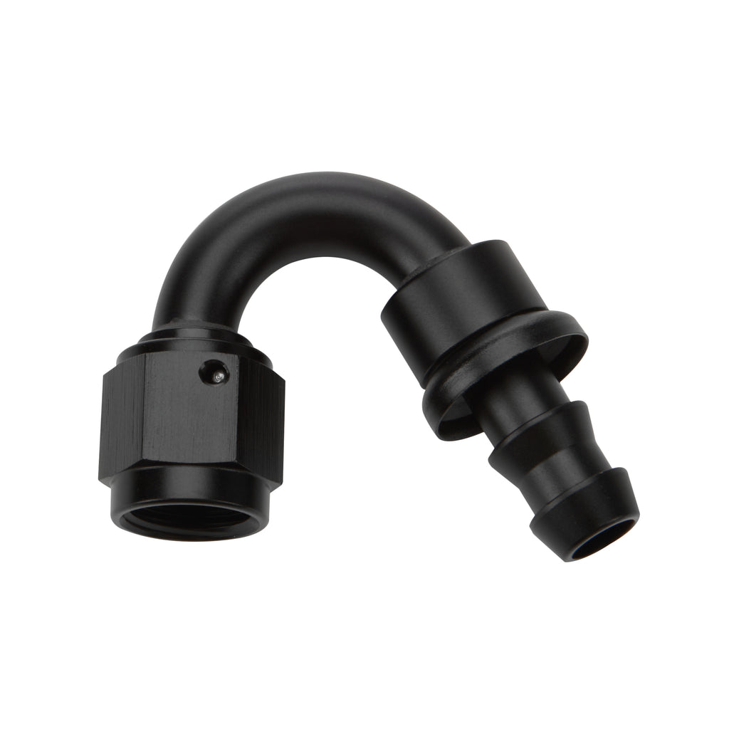 Allstar Performance Pushlock Hose End Black 150 Deg Elbow -10