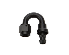 Load image into Gallery viewer, Pushlock Hose End Black 180 Deg Elbow -6