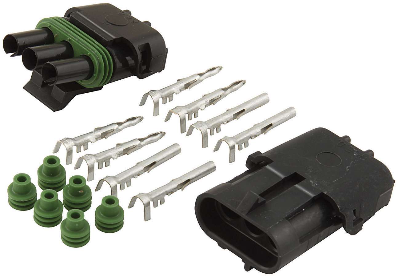 Allstar Performance 3-Wire Weather Pack Connector Kit