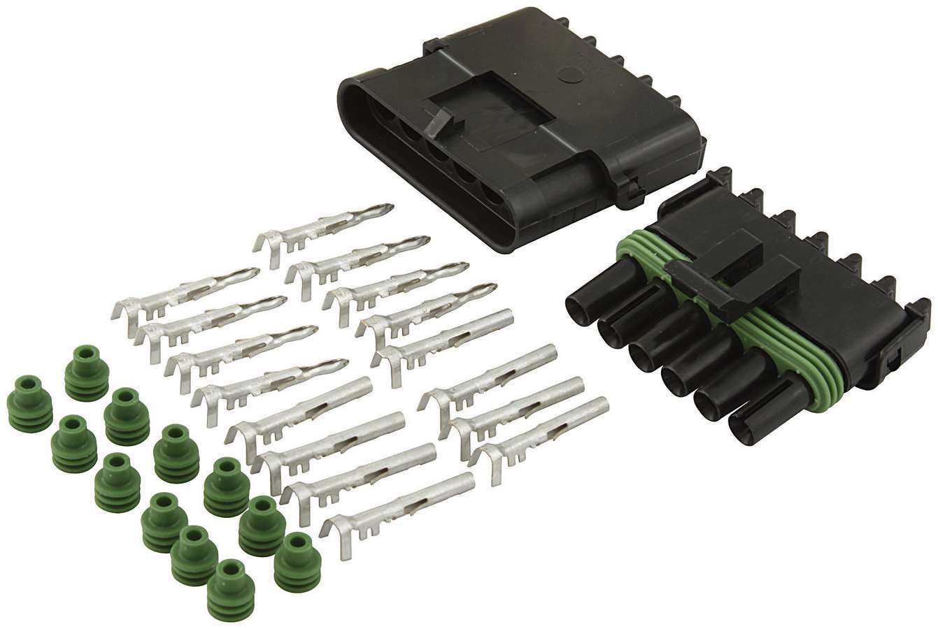 Allstar Performance 6-Wire Weather Pack Connector Kit