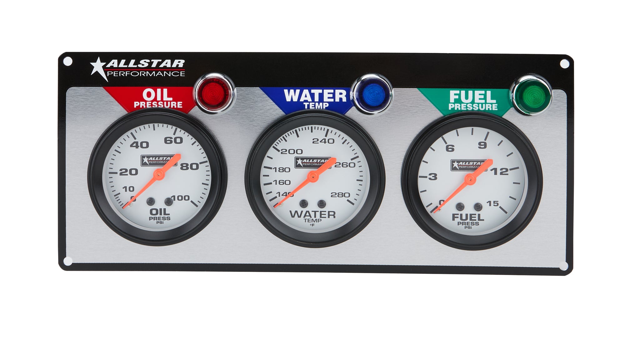 Allstar Performance 3 Gauge Panel ALL OP/WT/FP
