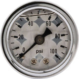 Allstar Performance 1.5in Gauge 0-100 PSI Turned Face Liq Filled