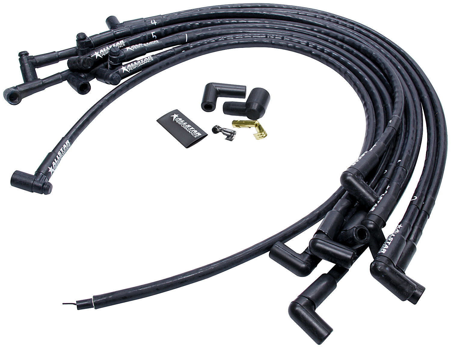 Allstar Performance Spark Plug Race Wire Set Over V/C w/ Sleeving