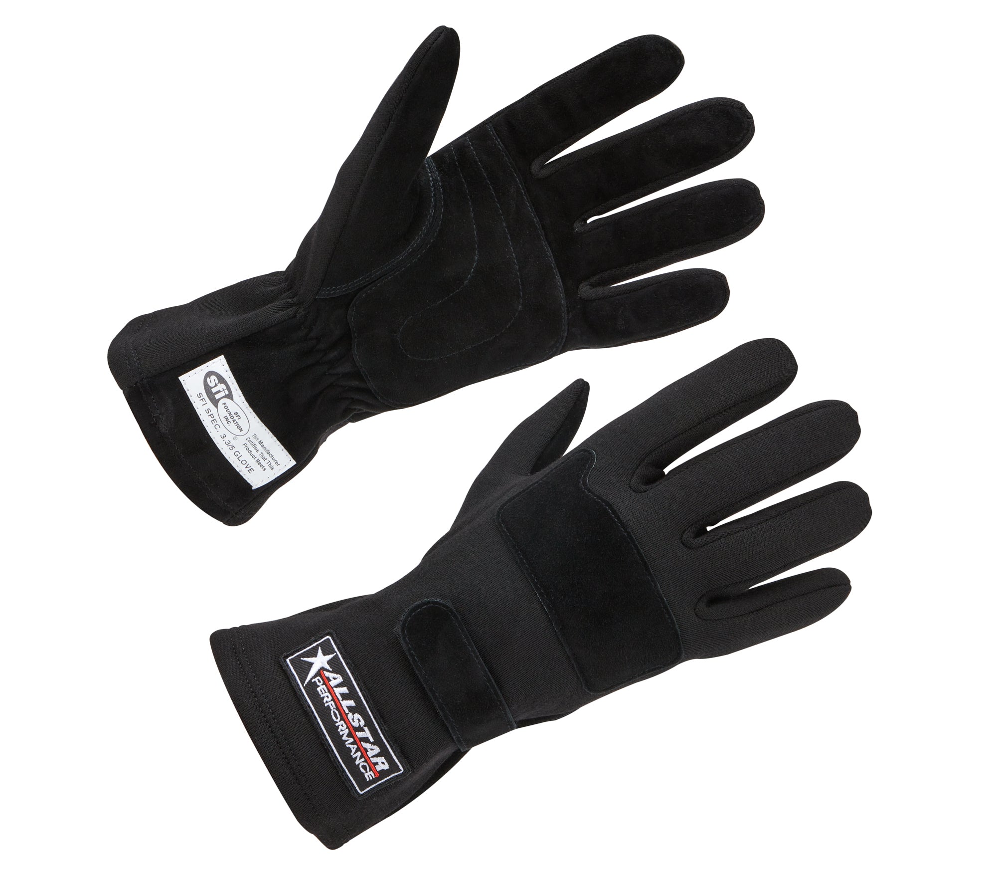 Allstar Performance Driving Gloves SFI 3.3/5 D/L Black Medium