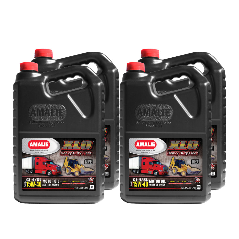 Amalie XLO Heavy Duty Fleet Oil 15w40 Case 4 x 1 Gallon