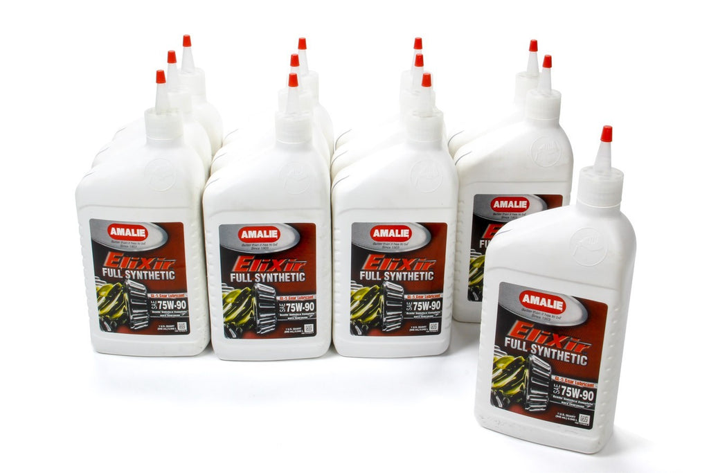 Amalie Elixir Full Syn GL-5 75w 90 Gear Oil Case 12x1Qt