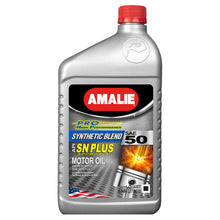 Cargar imagen en el visor de la galería, Amalie PRO High Perf Syn Blend Oil 50W Case 1Qt