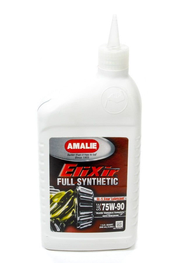 Aceite para engranajes Amalie Elixir Full Syn GL-5 75w 90, 1 cuarto de galón