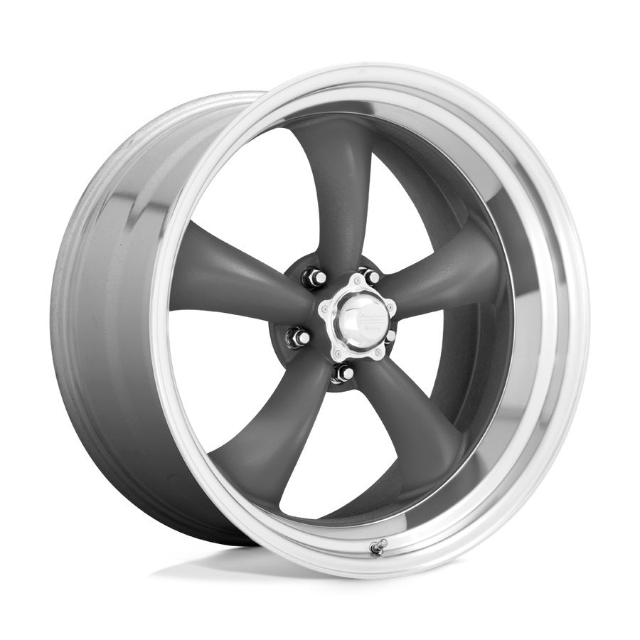 Rueda American Racing Torq ThrustII 15X7 5X4.5 gris con borde Machin