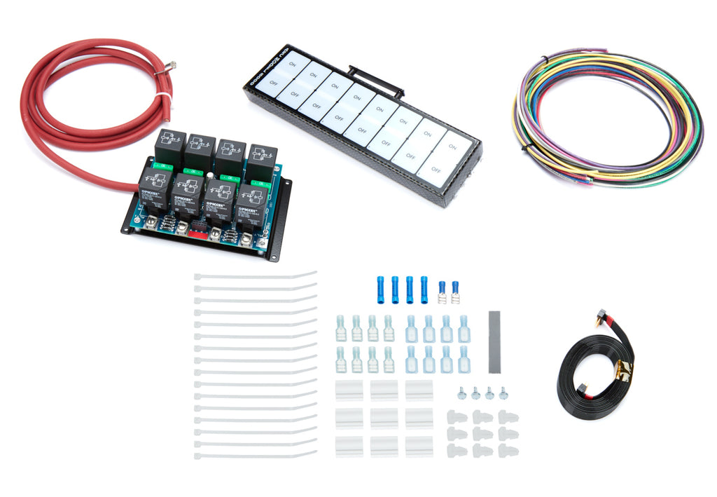 Auto Rod Controls 8 Switch In-Dash Control Module  C/F Finish