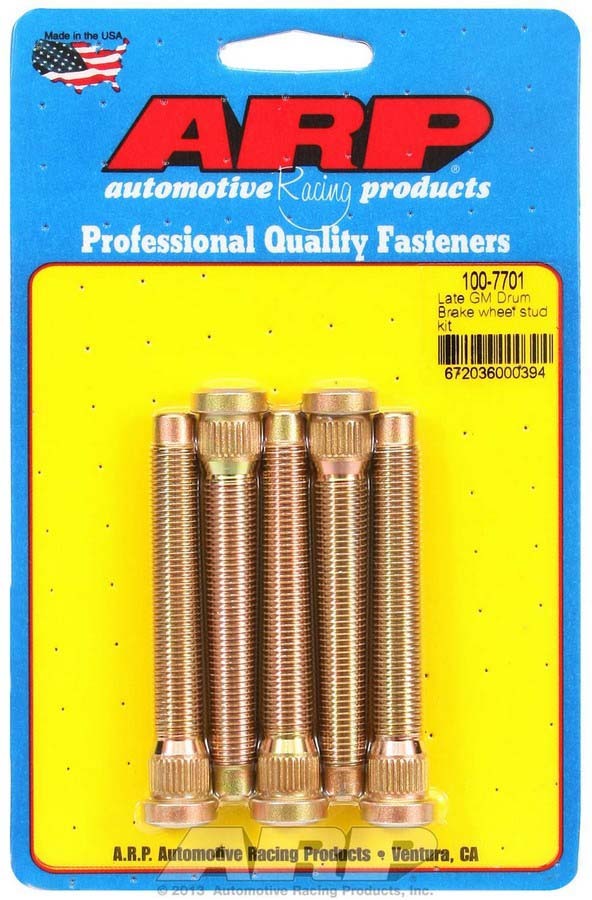 Auto Racing Products Wheel Stud Kit - 7/16-20 3.165/.486 Knurl (5)