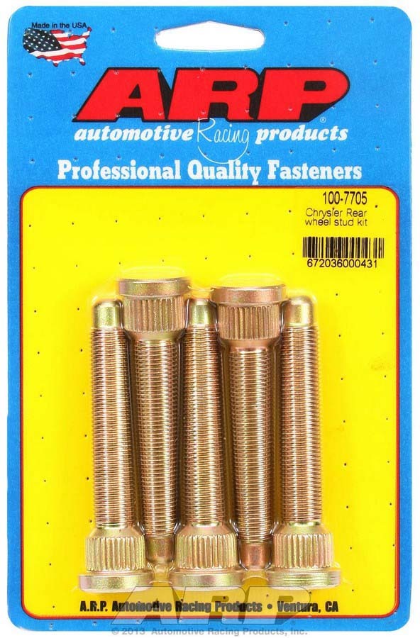 Auto Racing Products Wheel Stud Kit - 1/2-20 3.125/.680 Knurl (5)