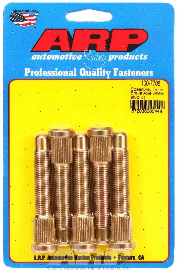 Auto Racing Products Wheel Stud Kit - 1/2-20 2.970/.568 Knurl (5)