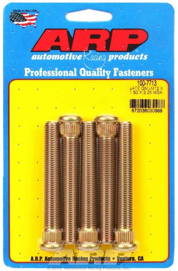 Auto Racing Products Wheel Stud Kit - M12x1.5 3.250/.509 Knurl