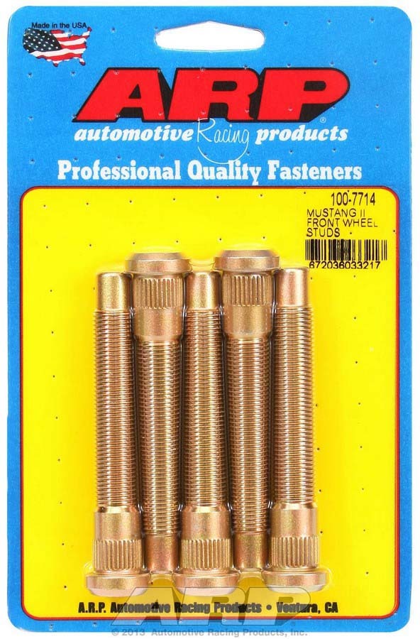 Auto Racing Products Wheel Stud Kit - 1/2-20 3.435/.554 Knurl